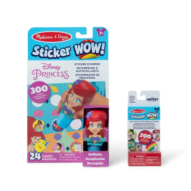 STICKER WOW! ACTIVITY PAD & STICKER STAMPER - ARIEL