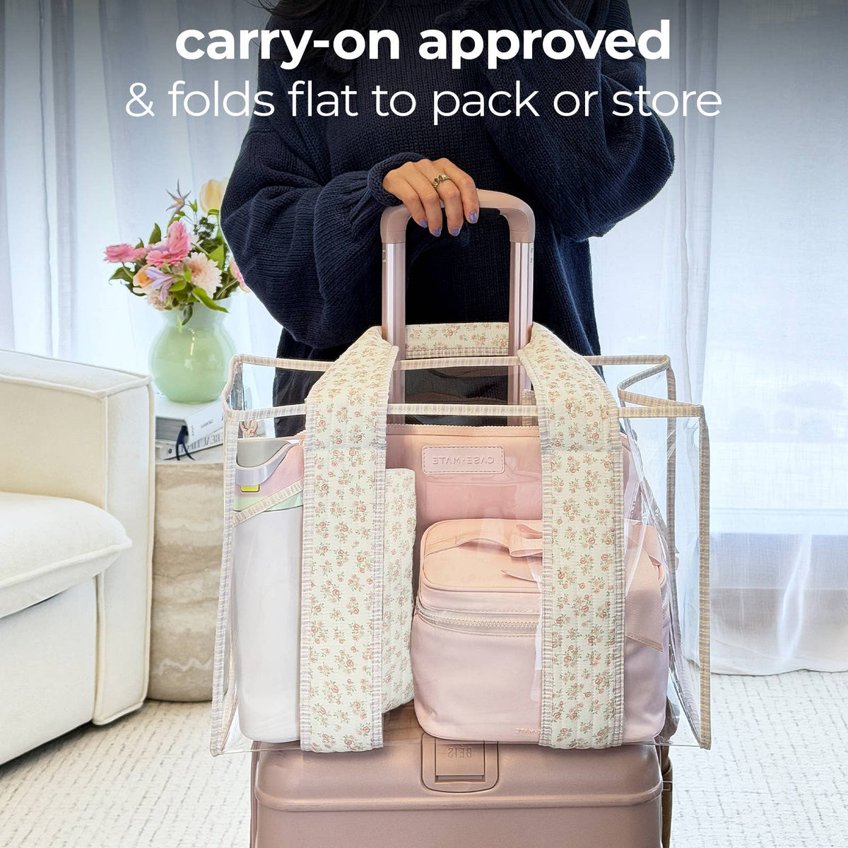 Case-Mate Quilted Ditsy Floral Jelly Tote Bag (Classic)