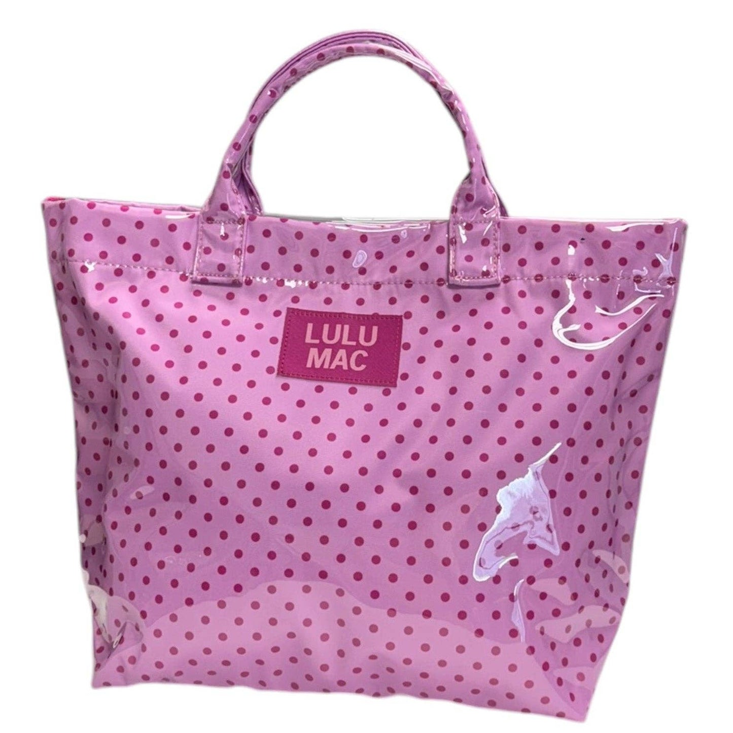 TOTE BAG LIGHT PINK/HOT PINK DOT