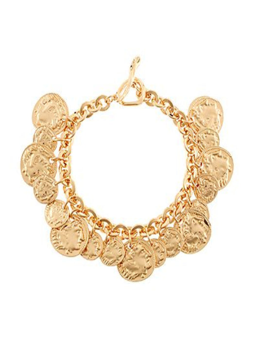 MULTI COIN CHARM BRACELET