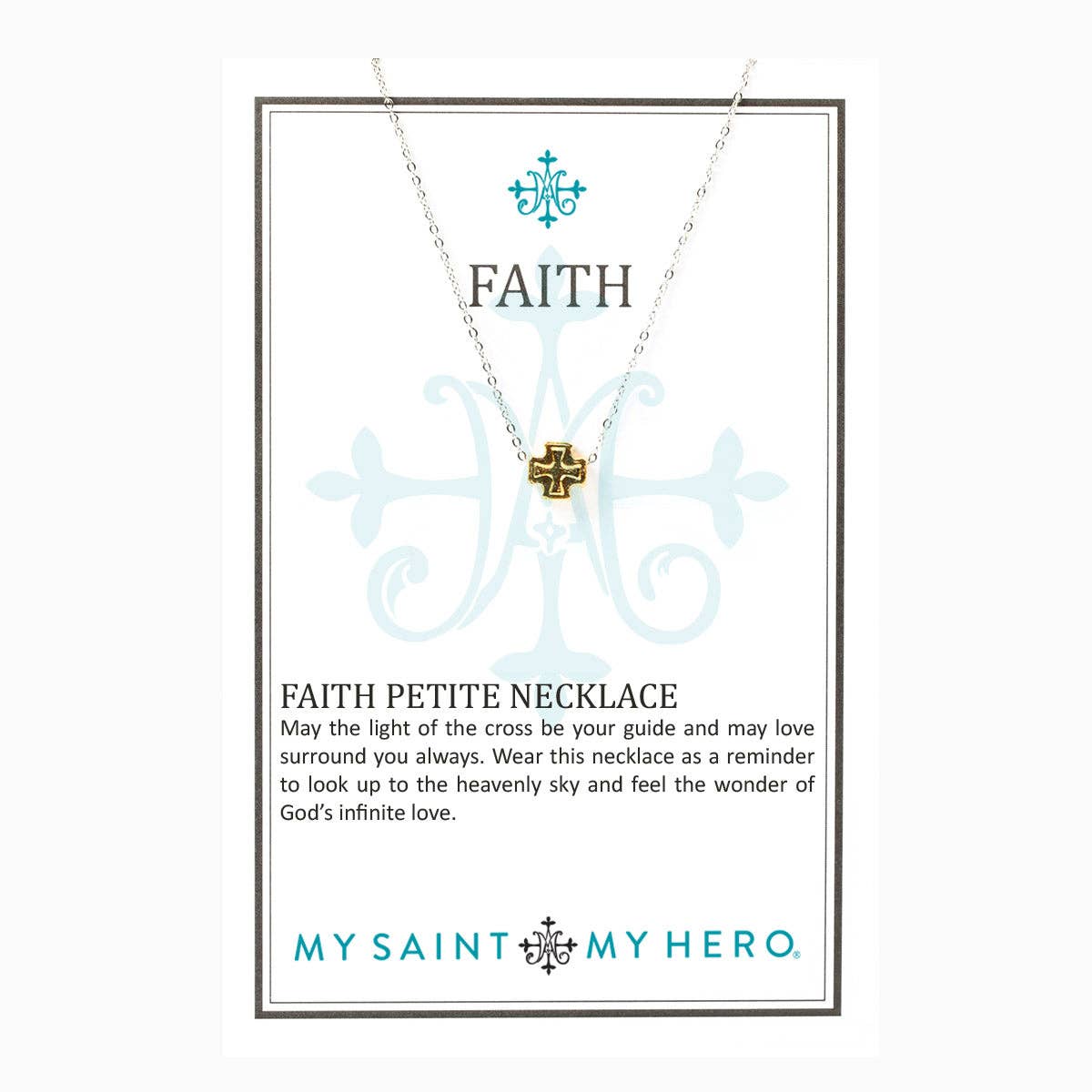 Faith Petite Necklace - Silver / Gold