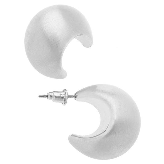 Icon Tapered Puff Hoop Earrings