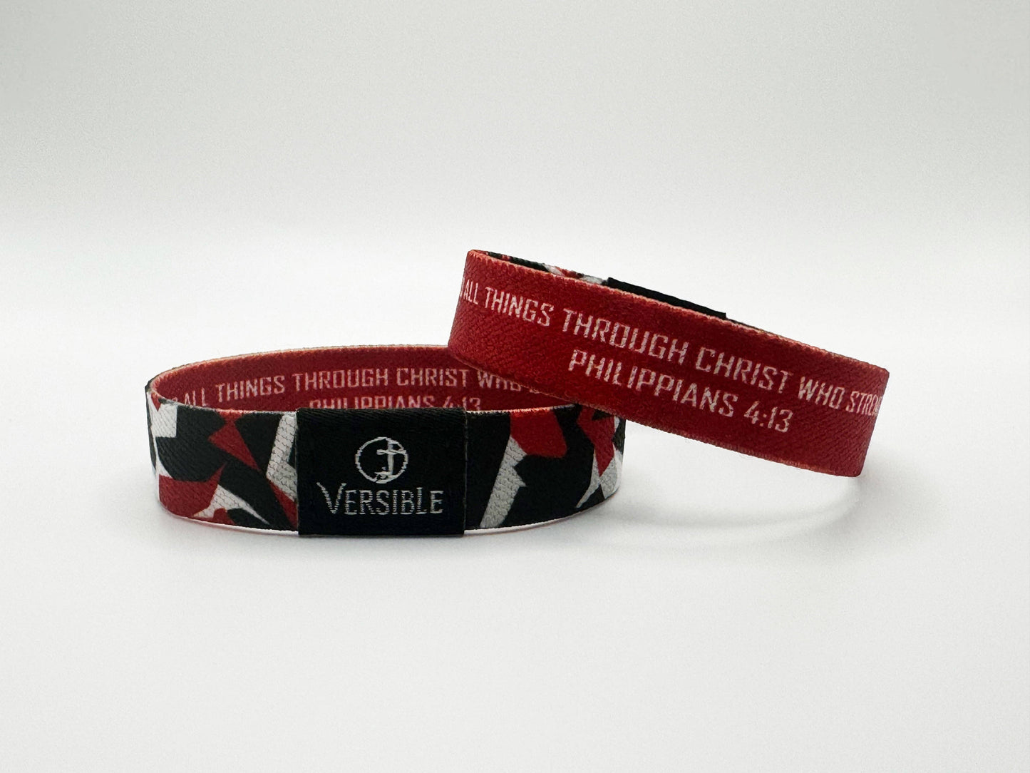 Team Camo / Philippians 4:13 Wristband