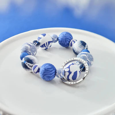 SANTORINI WRIST KEYCHAIN