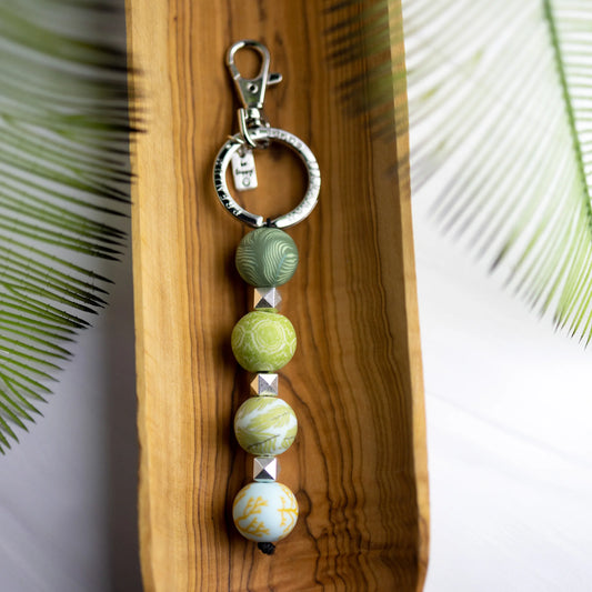 4-BALL KEYCHAIN - BOTANICAL GREEN