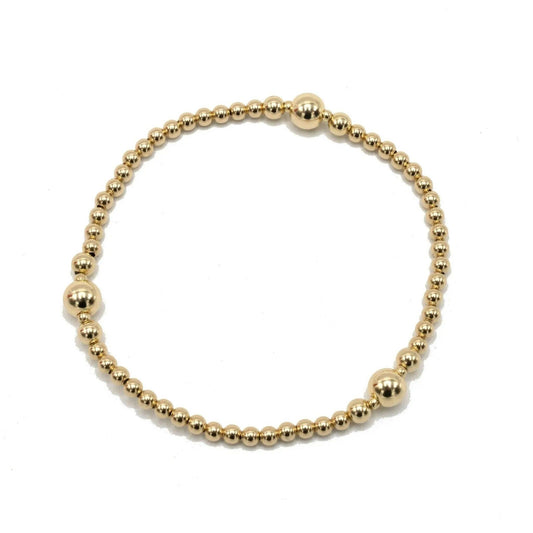 Nantucket 3x6 14K Gold Filled Beaded Bracelet