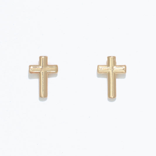 CLASSIC GOLD CROSSES-EARRINGS