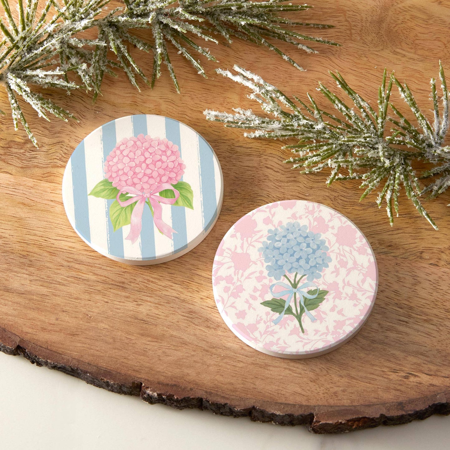 Car Coaster 2-Pack Kalia Lane-Hydrangea Cottage