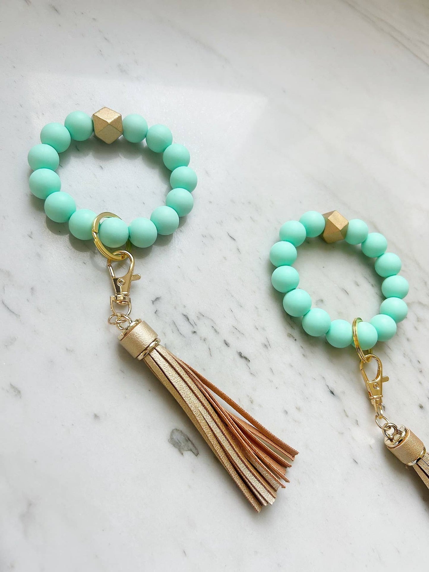 Solid Group: Mint Wristband Keychain