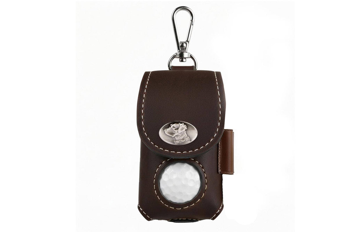 Lab Leather Golf Ball and Tee Holder