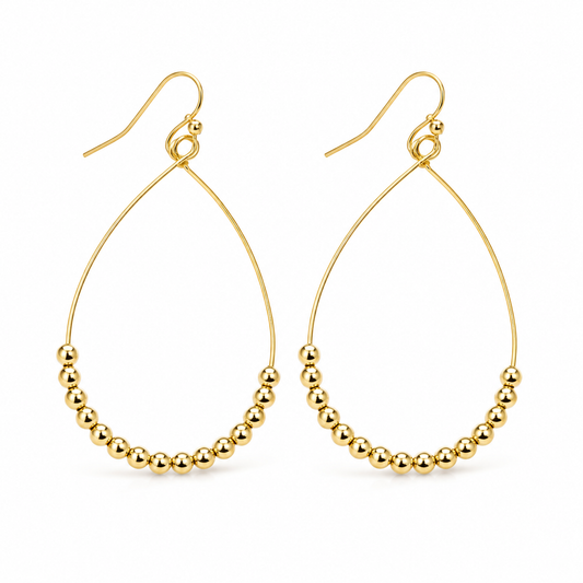 Aster Beaded Earring in Gold