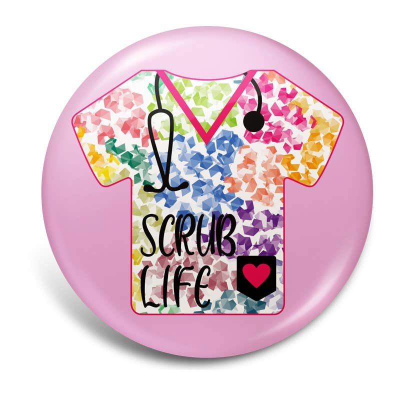 Scrub Life Colorful Badge Reel