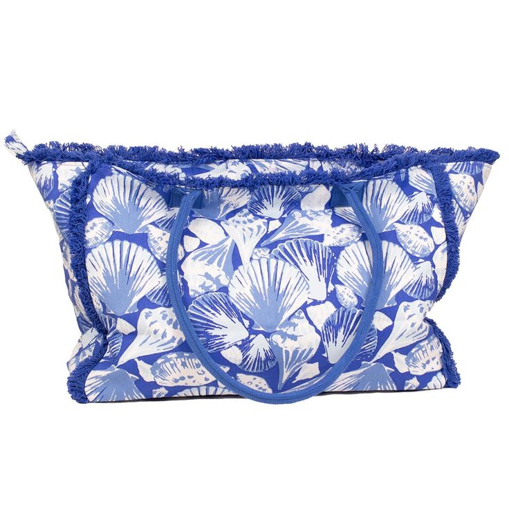 Sanibel Fringe Tote Sapphire/Palace/Sky