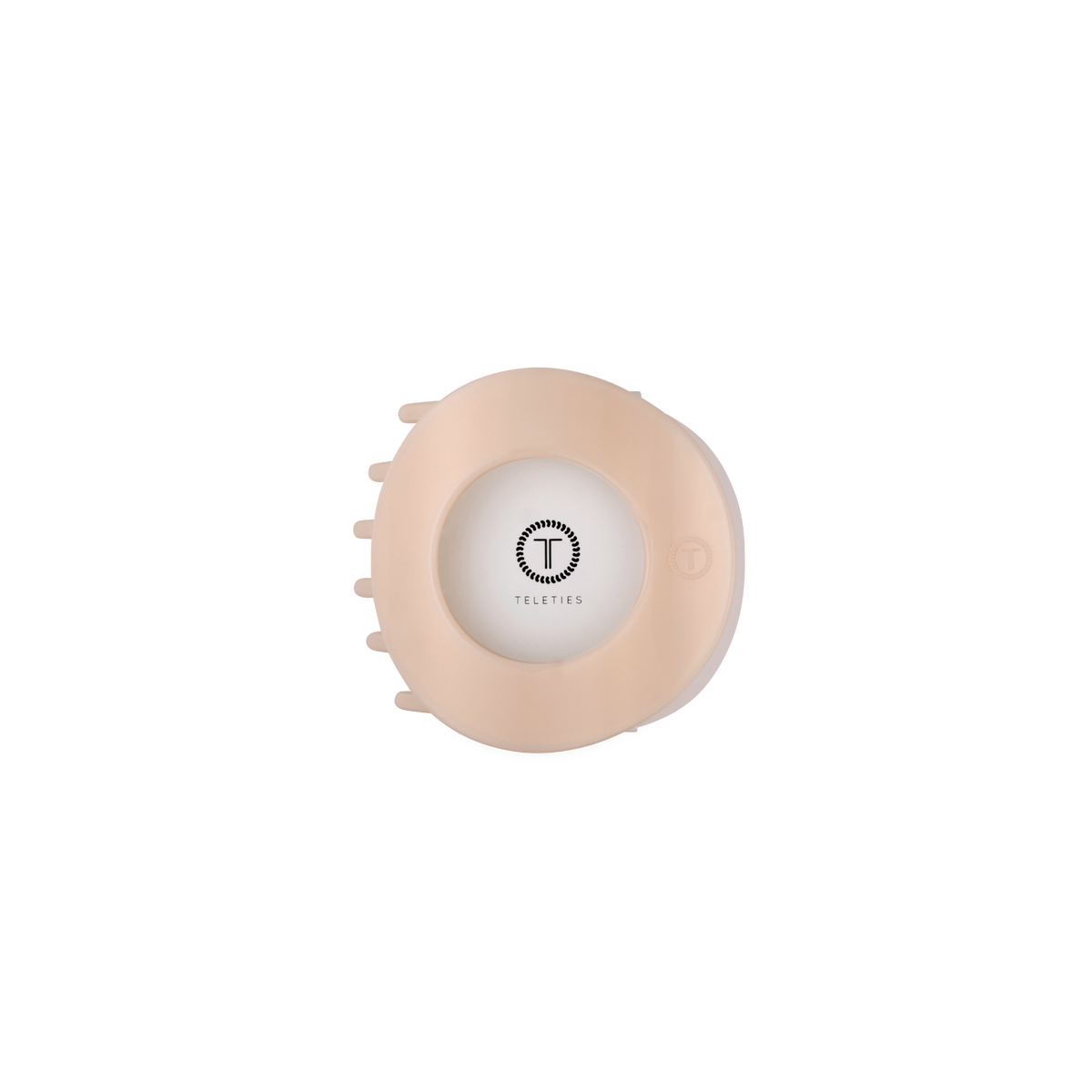 Almond Beige | Small | Flat Open Circle Hair Clip