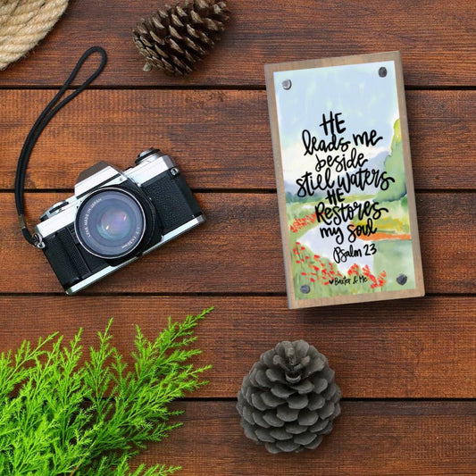 Still Waters Driftwood Happy Block