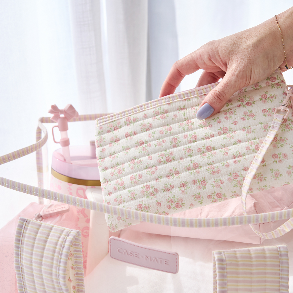 Case-Mate Quilted Ditsy Floral Jelly Tote Bag (Classic)