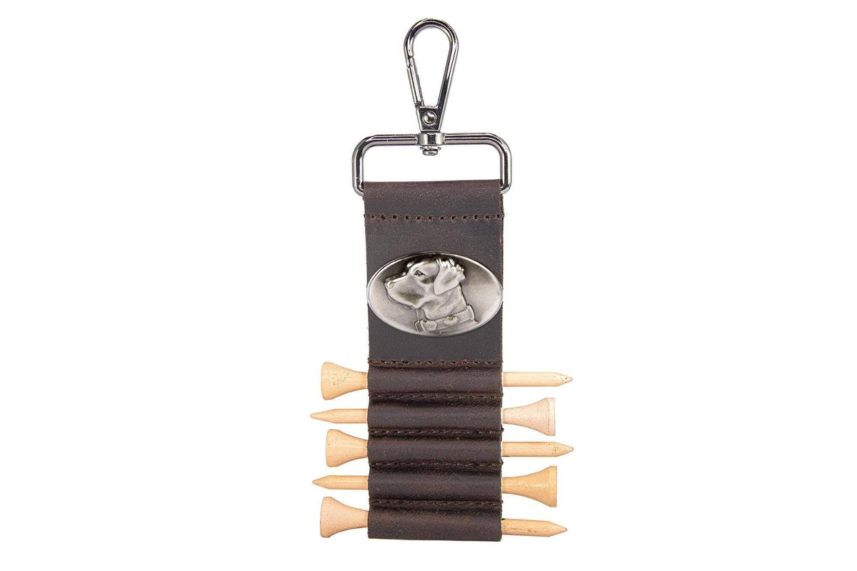 Lab Leather Golf Ball and Tee Holder