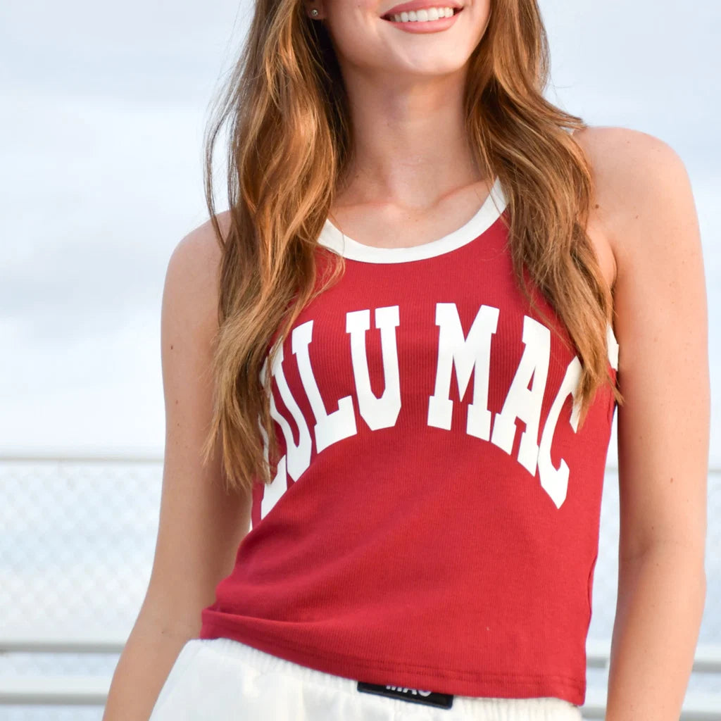TANK - CRIMSON/WHITE