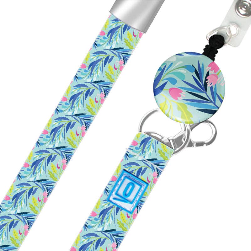 LUXE Lanyard Blue Tropics