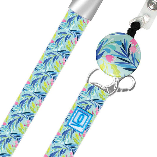 LUXE Lanyard Blue Tropics