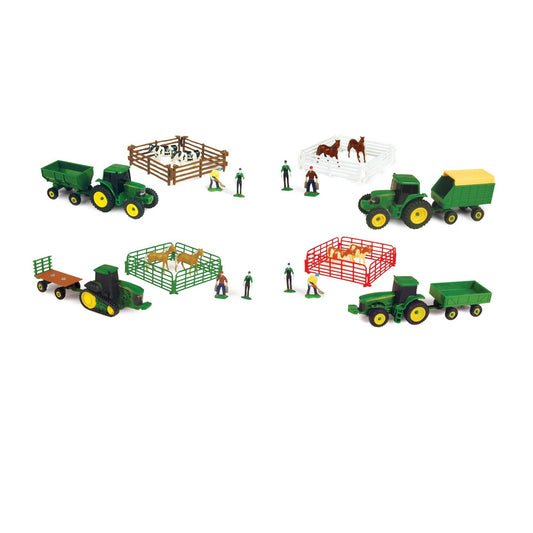 TOMY John Deere 10 Piece Carded Set Assorted