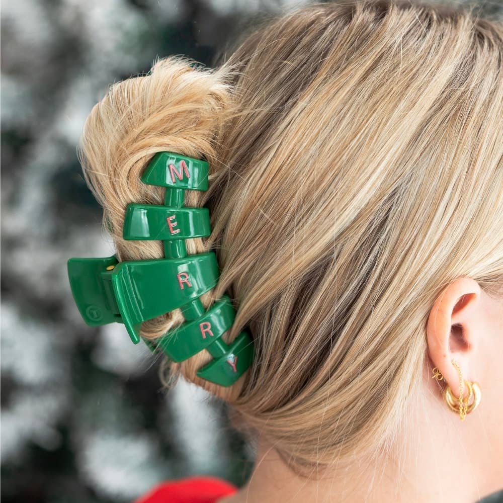 Classic | Merry Everything | Large Hair Clip