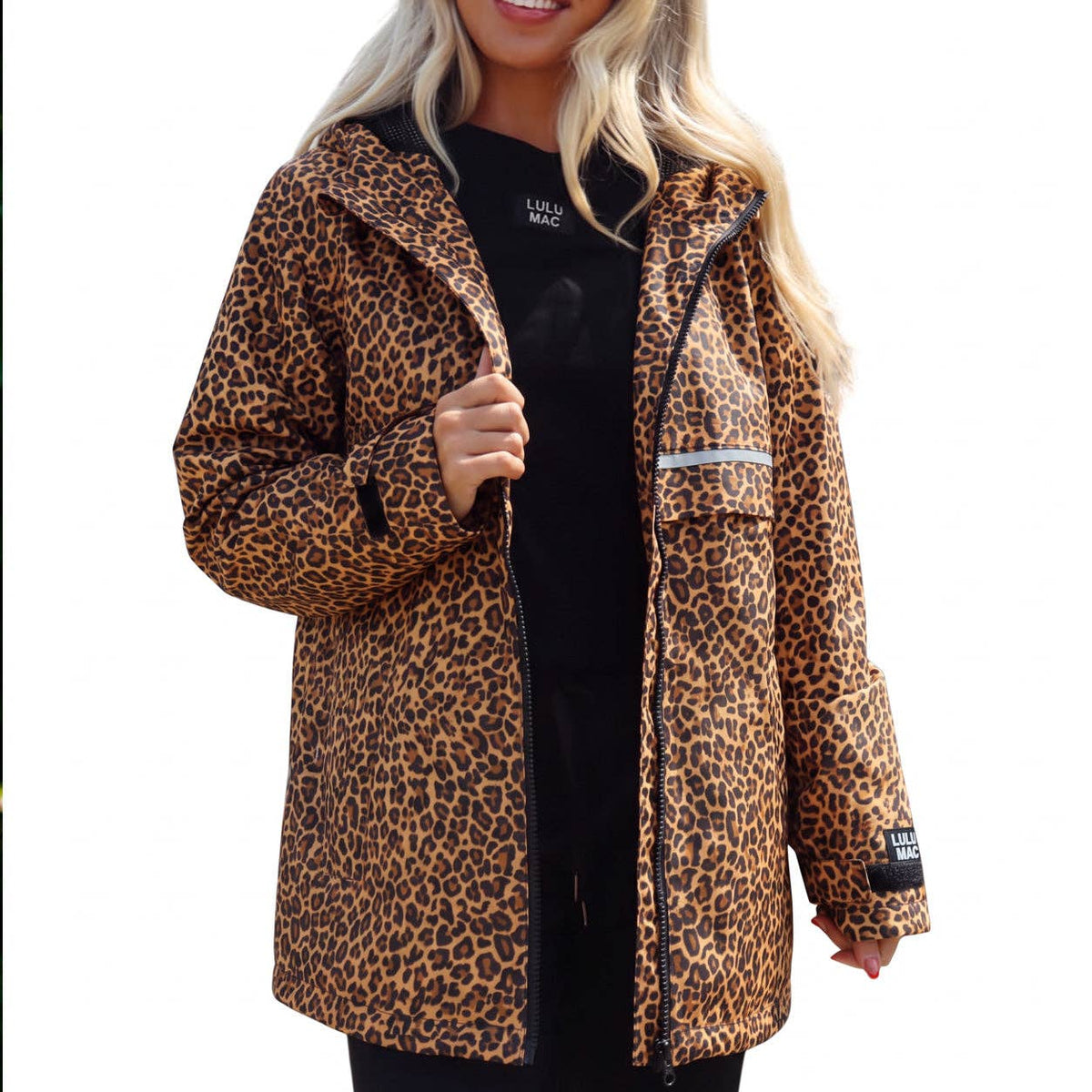 LULU MAC Leopard Raincoat