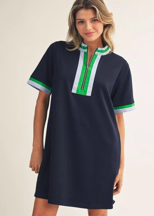 LAKELYN DRESS - NAVY
