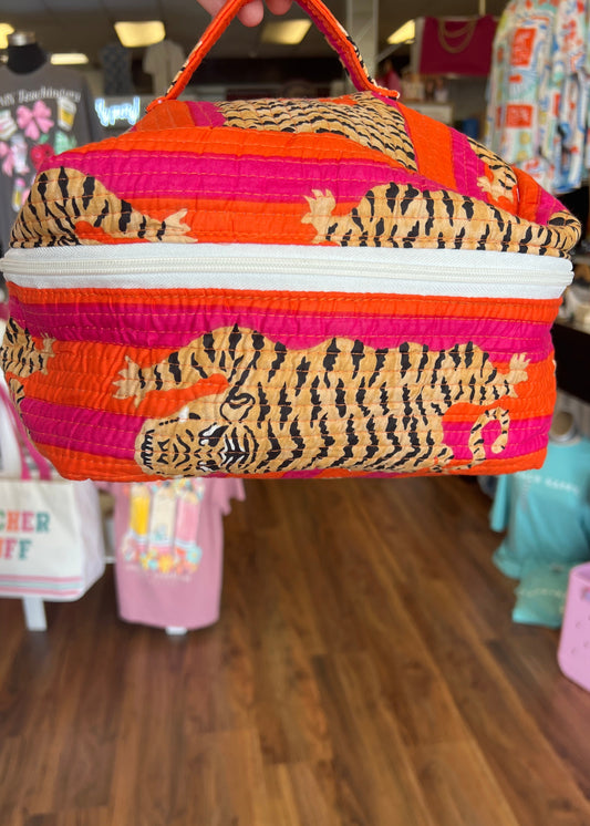 VANITY CASE-PINK AND ORANGE