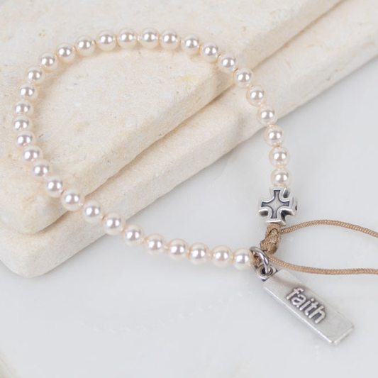 Jesus Prayer Rope Crystal Pearl Bracelet