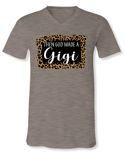 "God Made A Gigi" Bella Canvas Front Print Tee