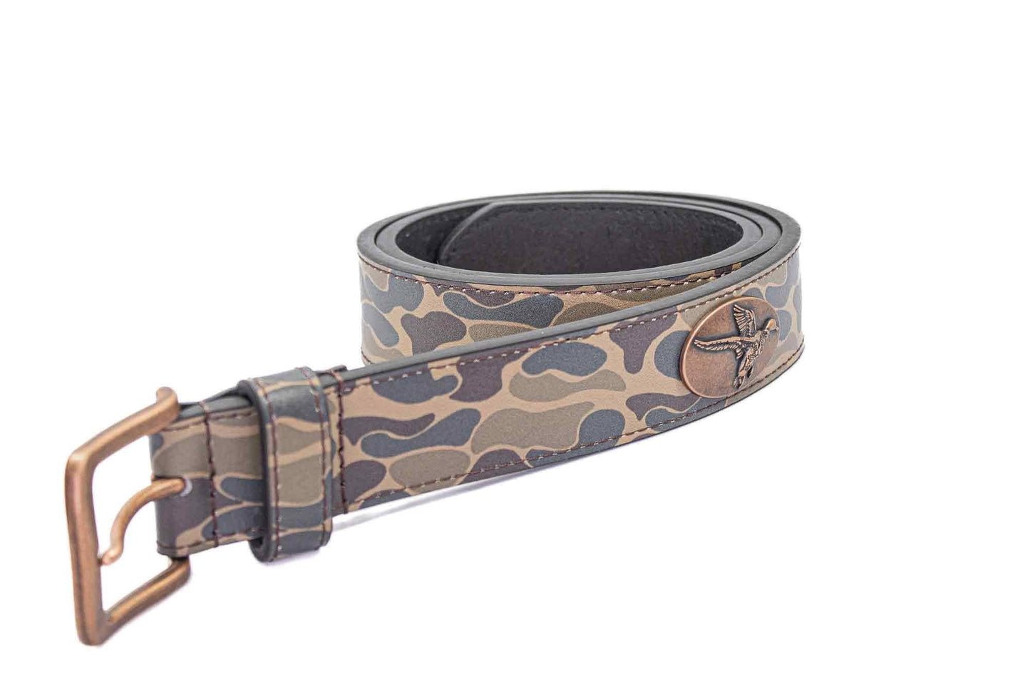 Shotshell Old School Camo Leather Belt