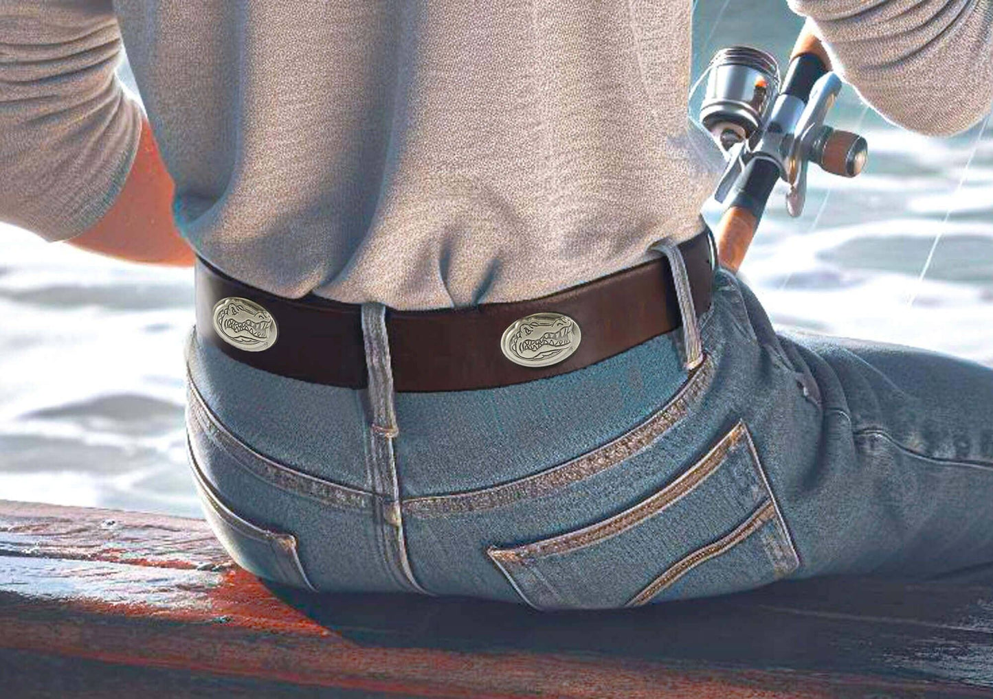 Florida Gators Men's Collegiate Leather Belt