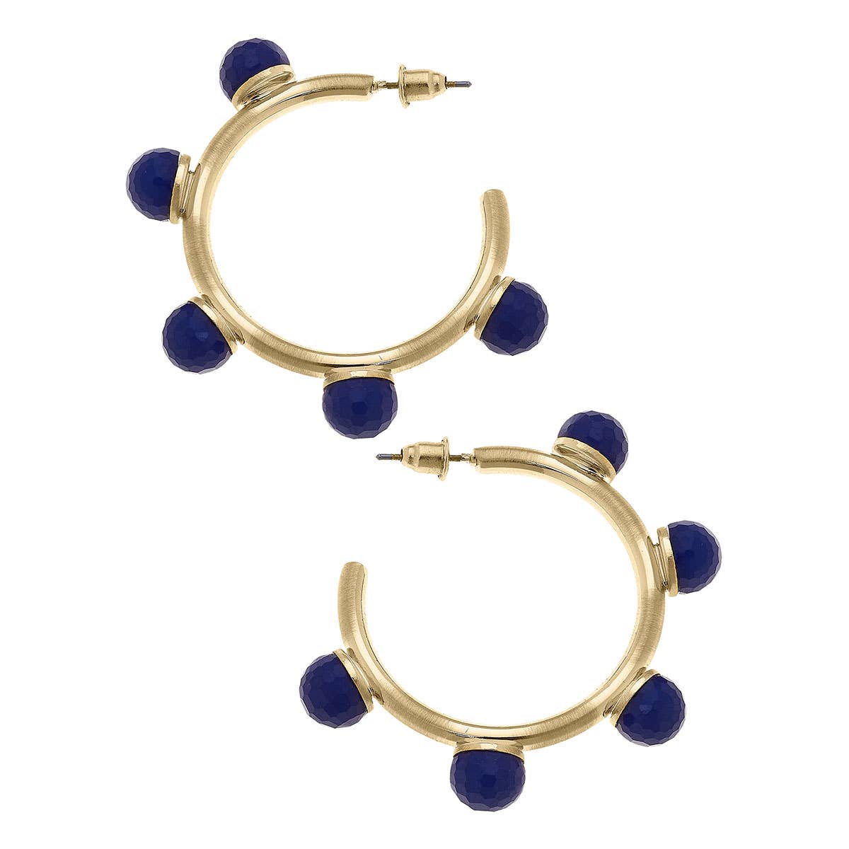 Allison Resin Beaded Hoop Earrings