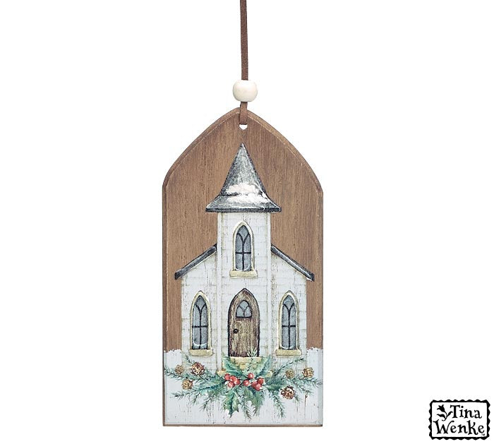 WOODEN ARCH WITH CHURCH-ORNAMENT