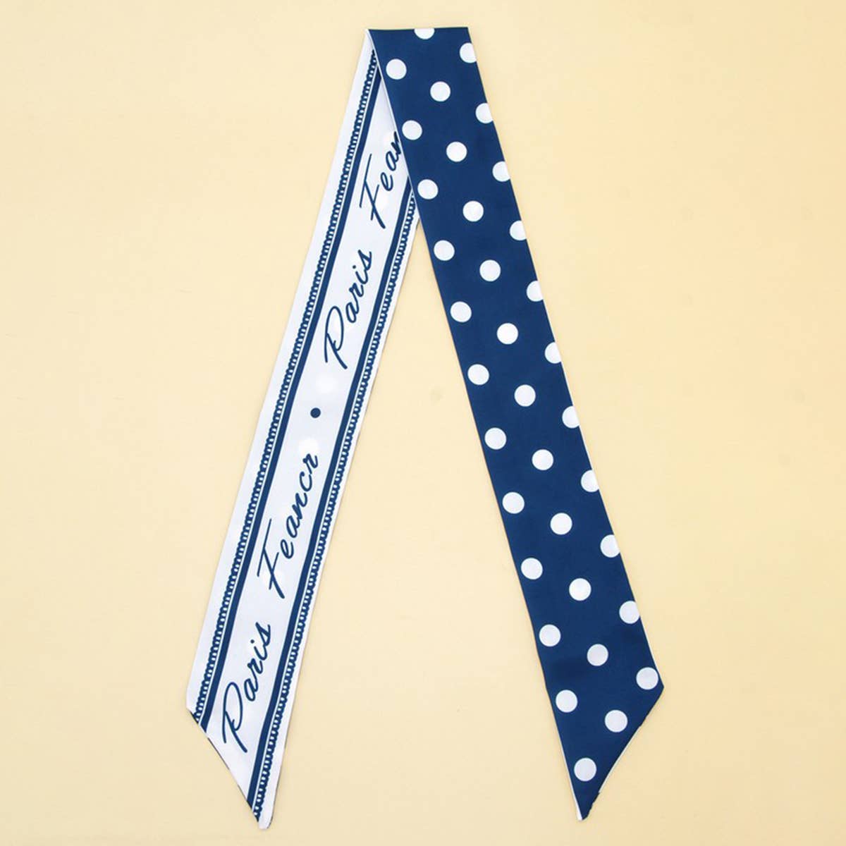SILKY SCARF NECKLACE - BLUE