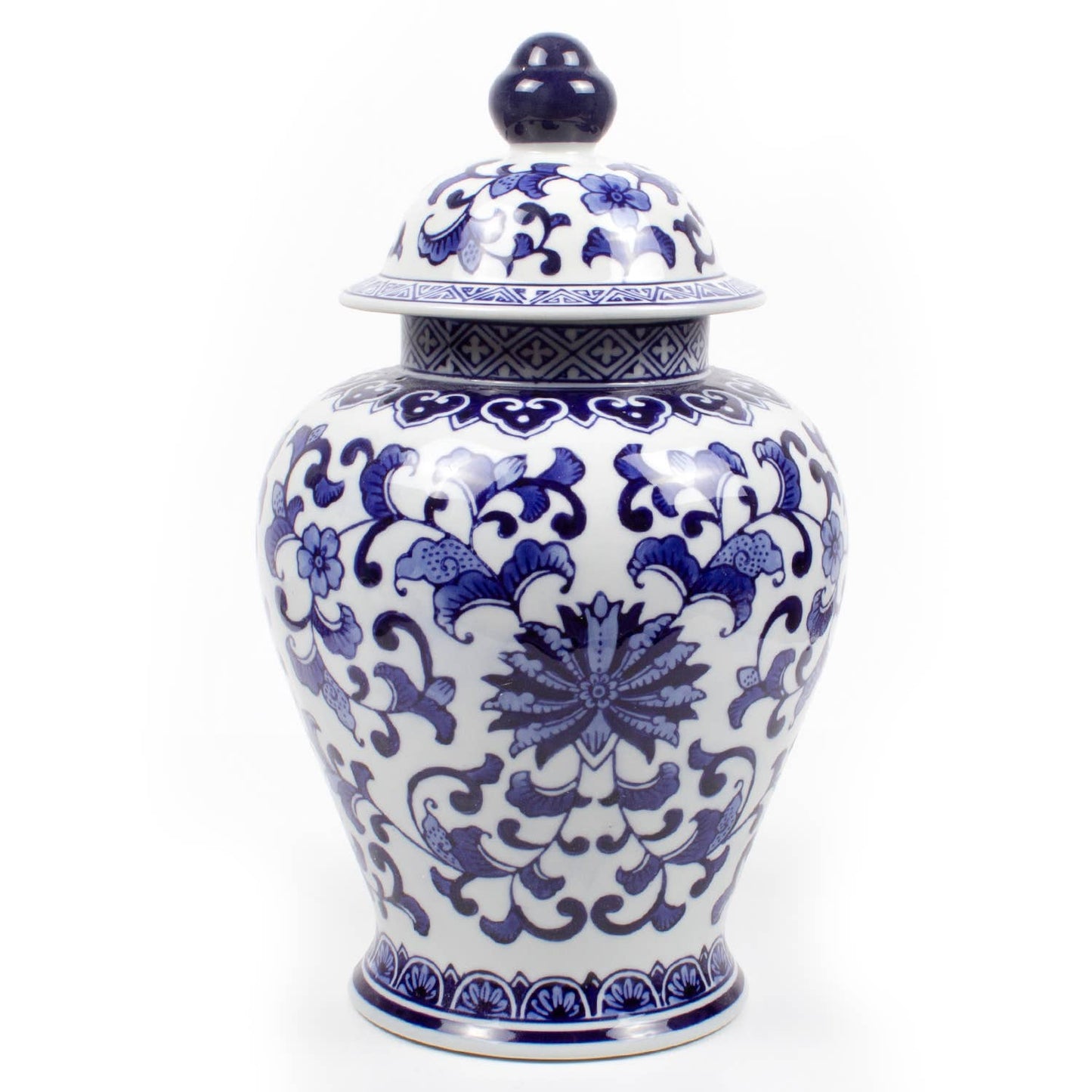 Porcelain Chinoiserie Ginger Jar - Extra Large