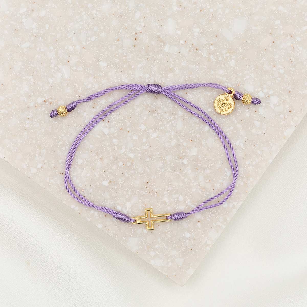 Filled By Faith Bracelet - Denim Blue / Gold