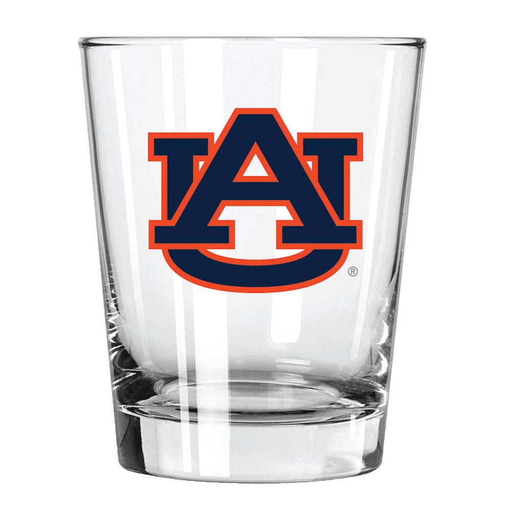 15OZ Dbl Old Fash. Glass AUBURN UNIV