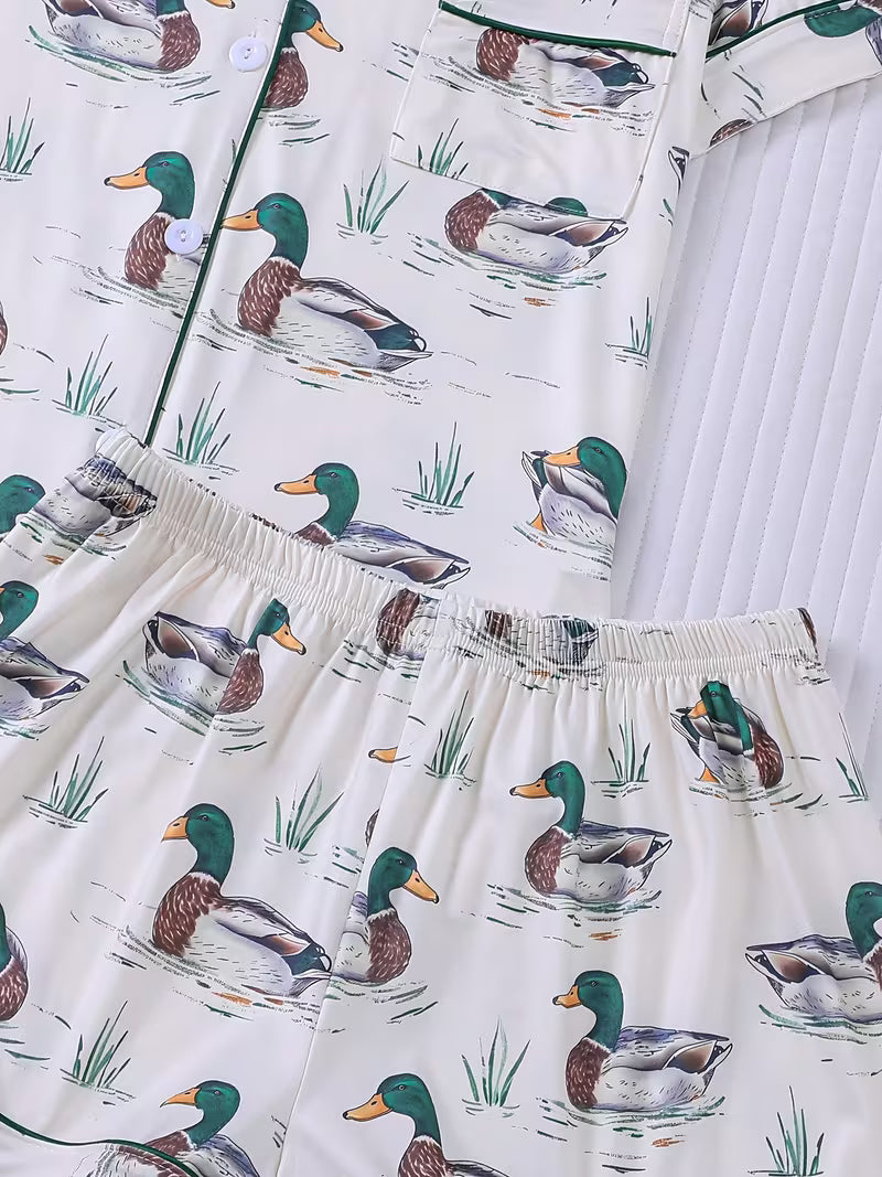 MALLARD PAJAMAS - WHITE