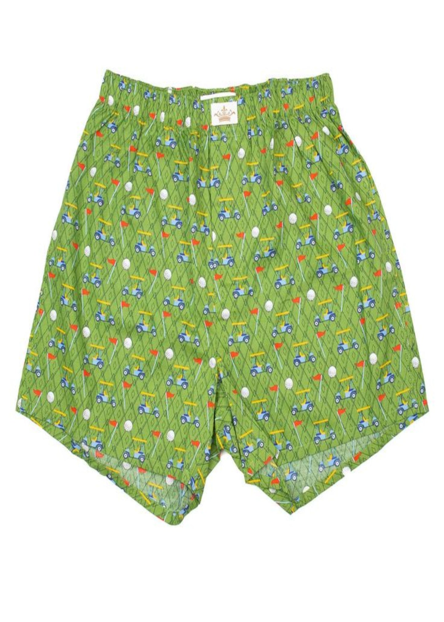 Men's Golf Boxers Green/Red/Yellow