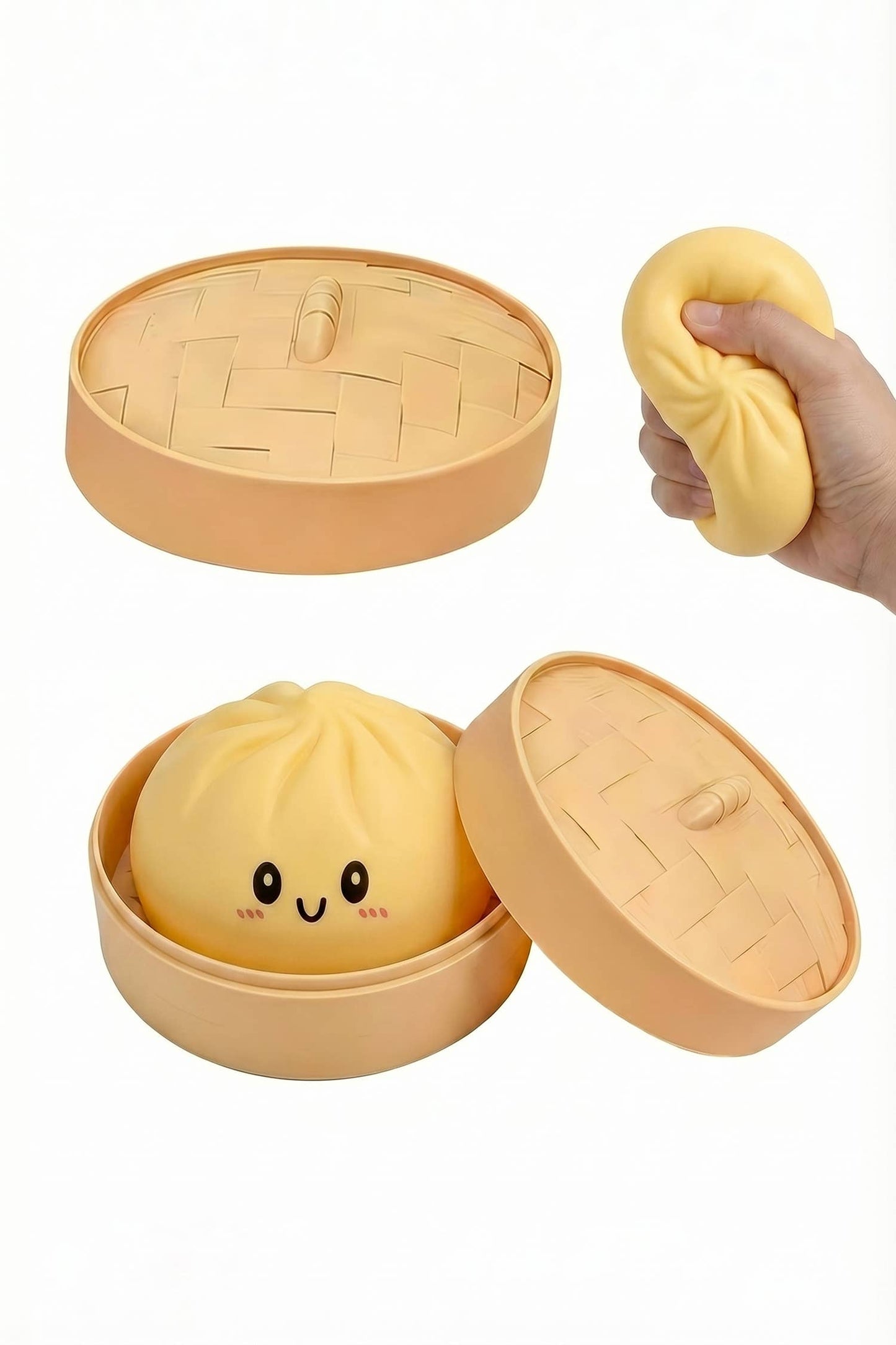 Dumpling Soft Bun Stress Relief Squeeze Toy