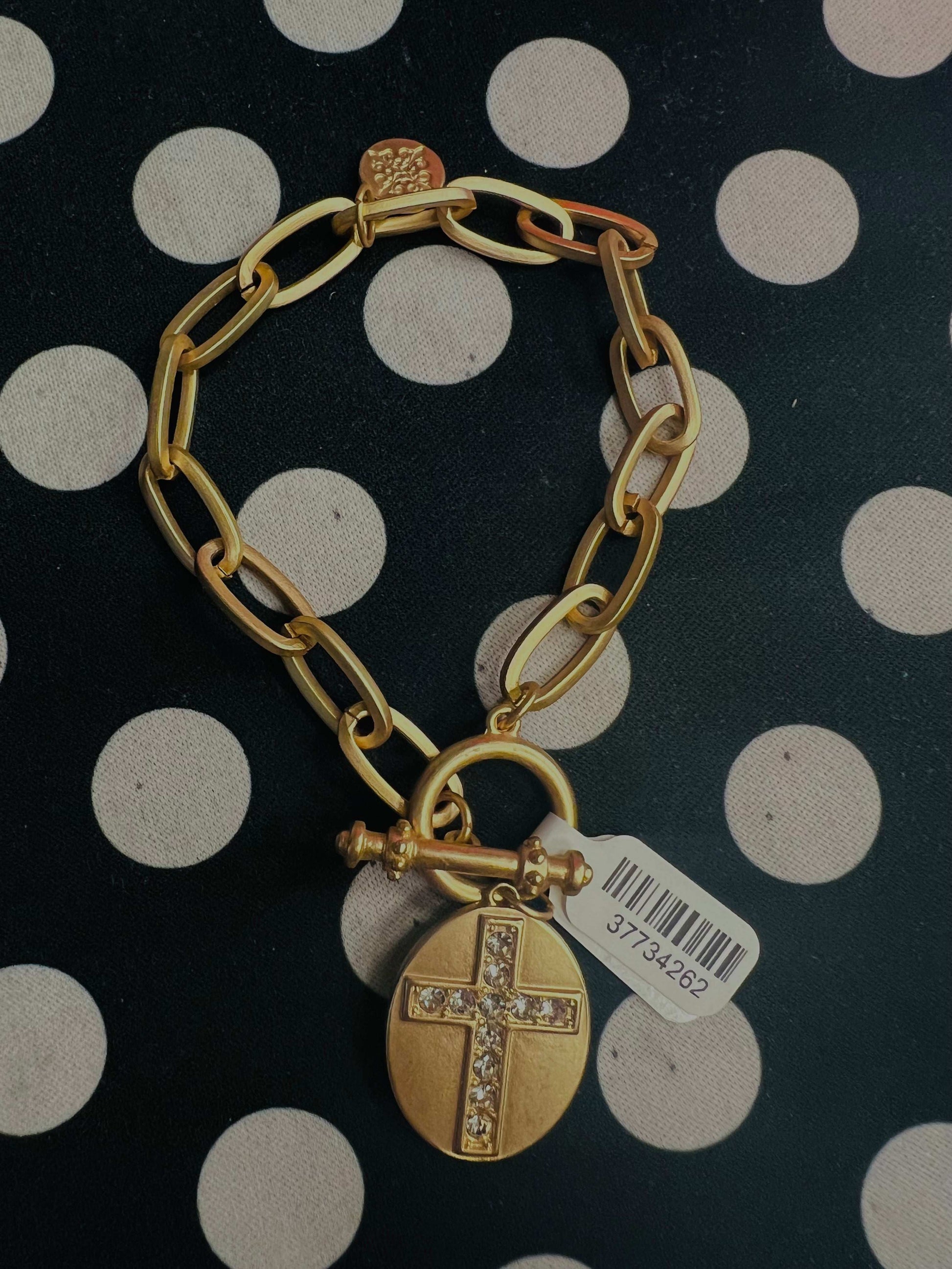 GOLD CROSS BRACELET