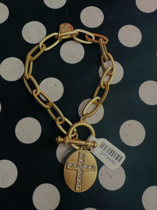 GOLD CROSS BRACELET