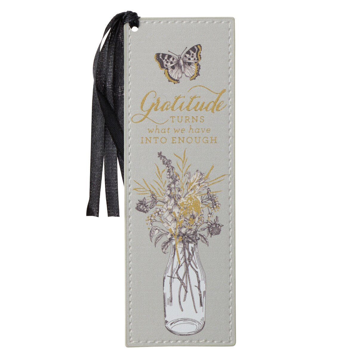 FAUX LEATHER BOOKMARK-GRATITUDE