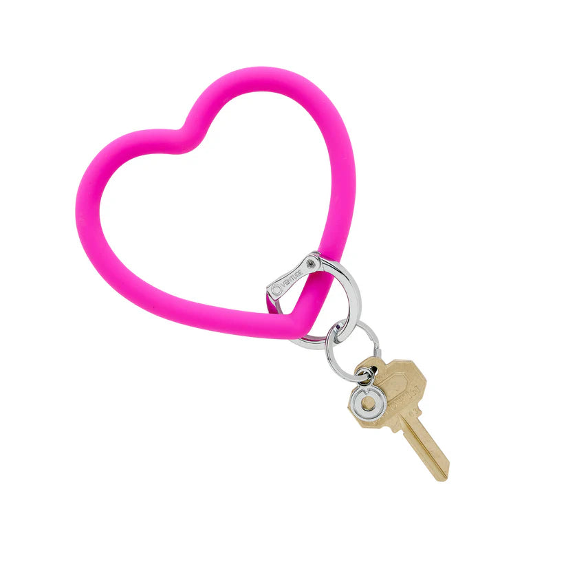 HEART KEYCHAIN-ORCHID PINK