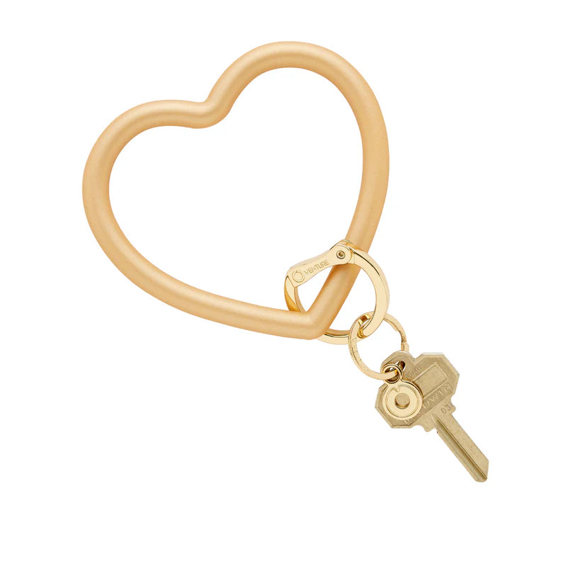 HEART KEYCHAIN-SOLID GOLD RUSH