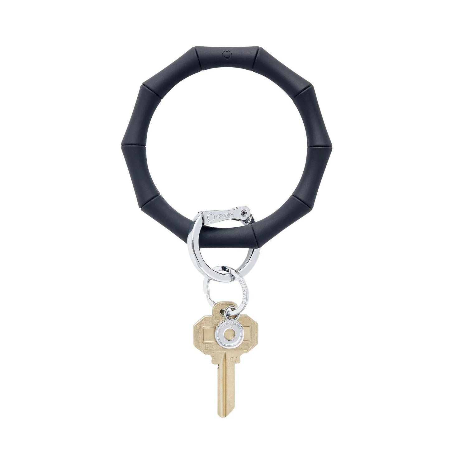 BIG O KEY RING-BACK IN BLACK BAMBOO