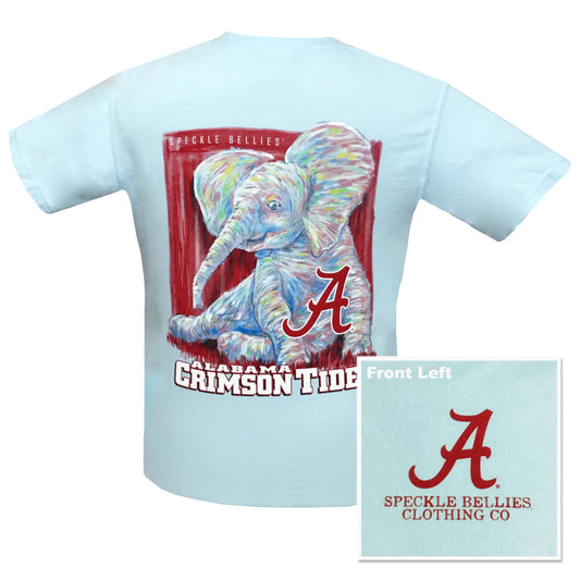 ALABAMA WATERCOLOR ELEPHANT - CHAMBRAY