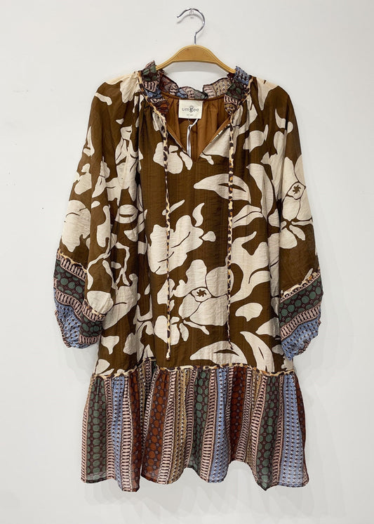 ANDRIA DRESS - SEPIA